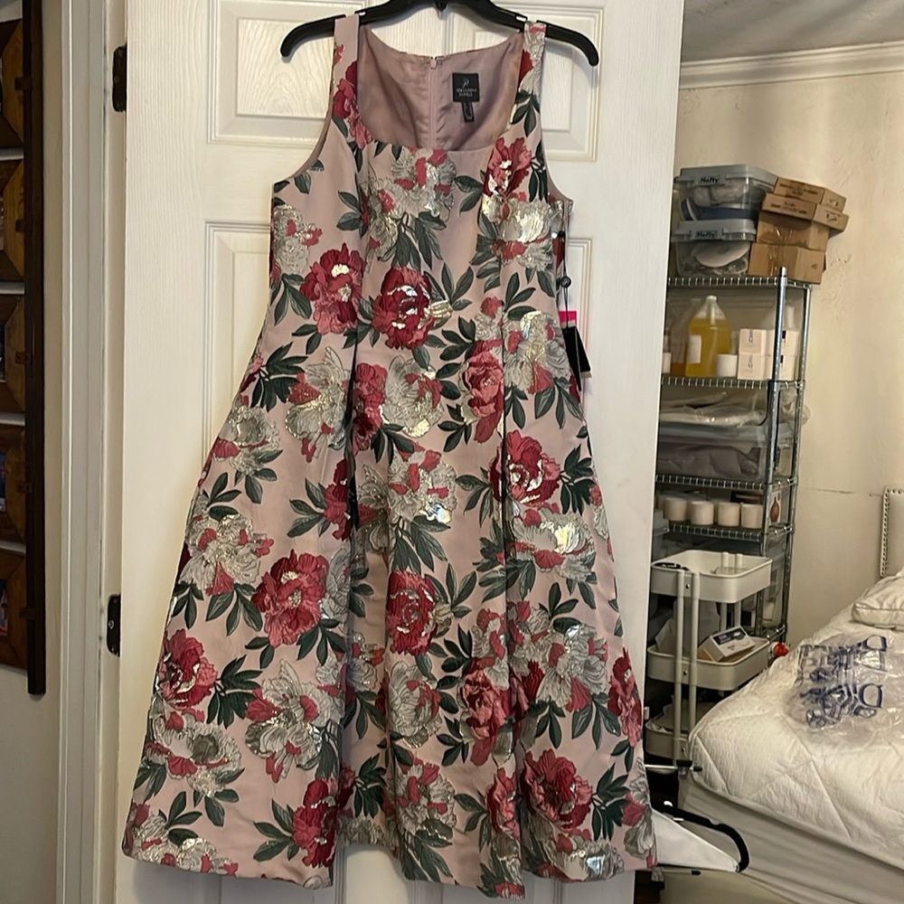 Brocade Midi Dress